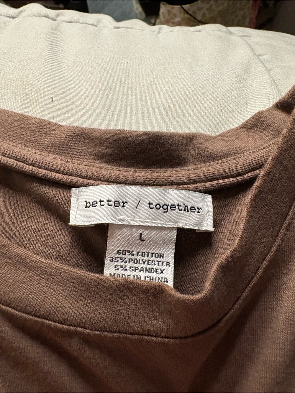 Neutral Cropped Tee Trio - Beige, White, Brown - Picture 4 of 4